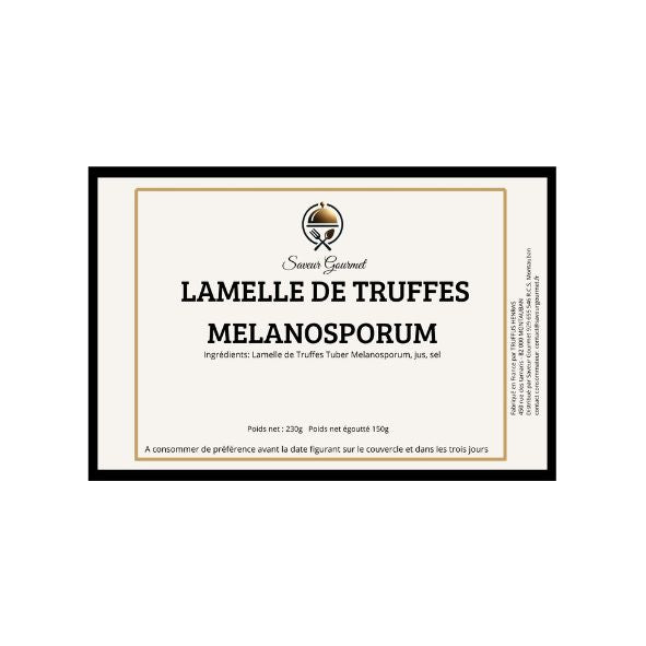 Truffe du Périgord Lamelle 1ere cuisson - boîte 1/2