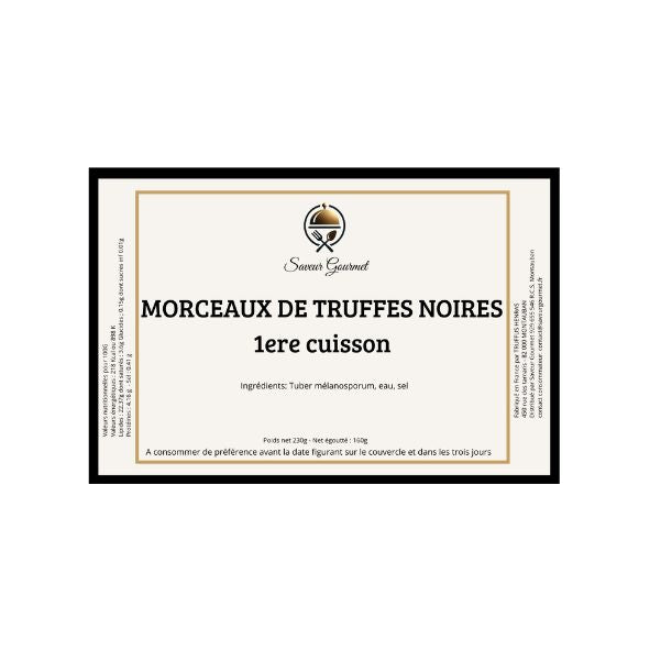 Truffe Noire du Périgord Morceaux 1ere cuisson - boîte 4/4